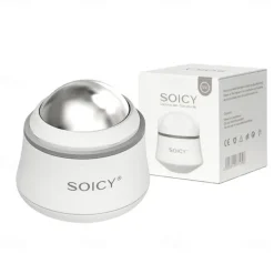 Stainless Steel Ice Roller For Face Rotation Cold Massage Ball Facial Roller for Pain Relief Tighten Skin Pore Shrinking