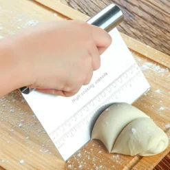 Stainless Steel Pastry Spatulas Cutter With Scale Pizza Dough Scraper Fondant Cake Decoration Tools Baking Kitchen Accessories