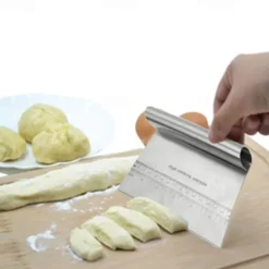 Stainless Steel Pastry Spatulas Cutter With Scale Pizza Dough Scraper Fondant Cake Decoration Tools Baking Kitchen Accessories