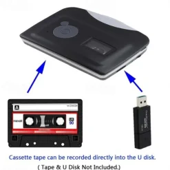 Standalone Cassette Player Portable Cassette Tape to MP3 Converter ,Walkman Music Recorder Recorded MP3 to USB Flash