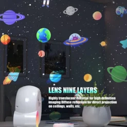 Star Projector Galaxy Light for Bedroom Home Planetarium with Remote Control Realistic Starry Night Ceiling Projector - Perfect Night Light Gift for Kids Adults Parties and Home Decor