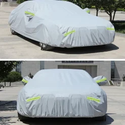StarFire All Size High Quality Car Cover Full Cover Four Seasons Universal Thick Waterproof Sunshade Sunscreen Car Cover Reflective Warning Safety Car Cover 1pcs