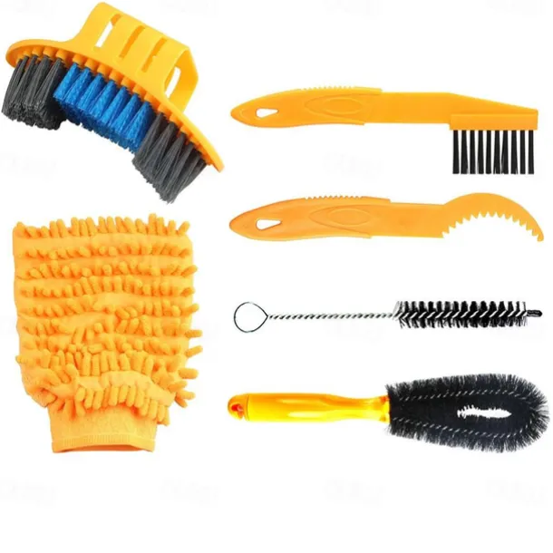 StarFire Bike Cleaning Kit Bicycle Cycling Chain Cleaner Scrubber Brushes Mountain Bike Wash Tool Set Bicycle Repair Tools Accessories