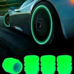 Starfire Car Luminous Valve Valve Green Pink Blue Yellow Car Tire Valve Cap Motorcycle Valve Core Glow