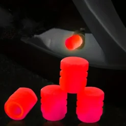 Starfire Car Luminous Valve Valve Green Pink Blue Yellow Car Tire Valve Cap Motorcycle Valve Core Glow