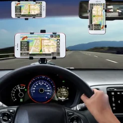 StarFire Car Phone Holder Easy Clip Stand Mounting Black Bracket For Phone&GPS Driving Recorder