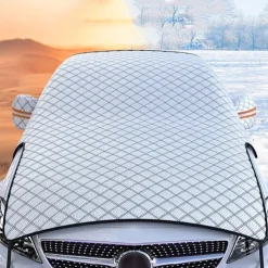 Starfire Car Snow Cover Front Windshield Snow Cover Anti-Freeze Cover Anti-Frost Cover Hood Thickened Winter Car Clothing Cloth