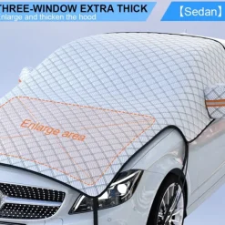 Starfire Car Snow Cover Front Windshield Snow Cover Anti-Freeze Cover Anti-Frost Cover Hood Thickened Winter Car Clothing Cloth