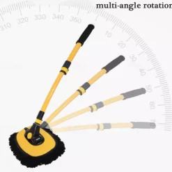 StarFire Car Wash Mop Retractable Curved Rod Car Wash Brush Soft Bristles Do Not Hurt The Car Car Brush Cleaning Brush Wipe Car Tools