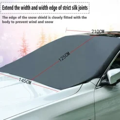 StarFire 210*120cm Magnetic Car Sun Shade Protector Auto Front Window Sunshade Cover Car Windshield Sunshade Protector Car Accessories