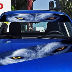 StarFire 3D Transparent Car Front Windshield Stickers Front And Rear Gear Decorative Sunshade Decals Modified Front Gear Car Stickers