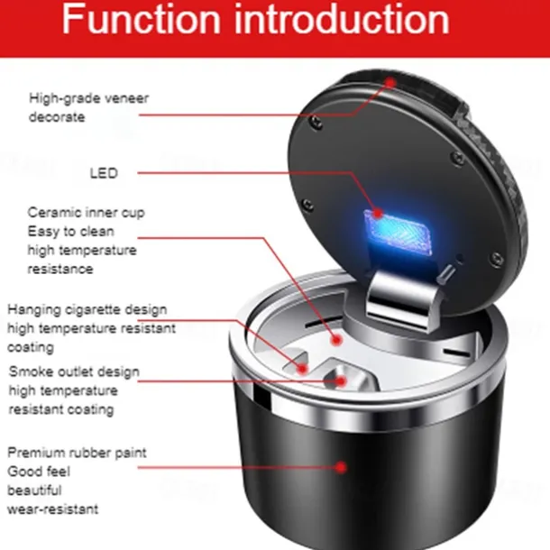 StarFire For BMW Multifunctional Ashtray Car Ashtray For BMW X3 X4 X5 X6 Ashtray Fashion Car Ashtray Car Bling Accessories