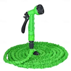 Starfire Household High-Pressure Car Wash Water Gun Flushing Telescopic 15m Water Pipe Multi-Purpose Car Garden Water Pipe Garden Watering Set