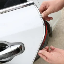 StarFire 5M Car Door Edge Scratch Protection Strip Bumper Anti-collision Strip DIY Silver PVC Molding Decorative Strip Auto Accessories