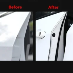 StarFire 5M Car Door Edge Scratch Protection Strip Bumper Anti-collision Strip DIY Silver PVC Molding Decorative Strip Auto Accessories