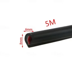 StarFire 5M Car Door Edge Scratch Protection Strip Bumper Anti-collision Strip DIY Silver PVC Molding Decorative Strip Auto Accessories