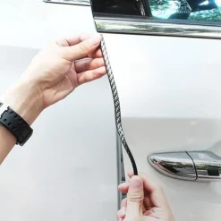 StarFire 5M Carbon Fiber Car Door Edge Protector - Anti-Collision Bumper Trim, Scratch Guard & Sealing Strip for Car Styling