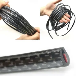 StarFire 5M Carbon Fiber Car Door Edge Protector - Anti-Collision Bumper Trim, Scratch Guard & Sealing Strip for Car Styling