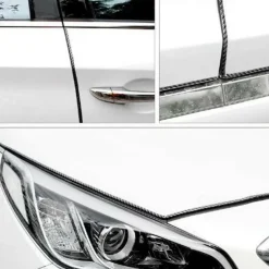 StarFire 5M Carbon Fiber Car Door Edge Protector - Anti-Collision Bumper Trim, Scratch Guard & Sealing Strip for Car Styling