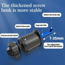 StarFire Mobile Phone Holder For Car Air Outlet 360 Degree Rotation StablePhone Mount Compatible For Android/IOS Suitable For 4-7 Inches Smart Phone Black