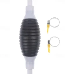 StarFire 1PC Car Fuel Gas Hand Primer Manual Pump Fuel Line Pump Fuel Pumps Car Tool Transfer Primer for Gas Petrol Diesel Oil Liquid Water with Valve Clips