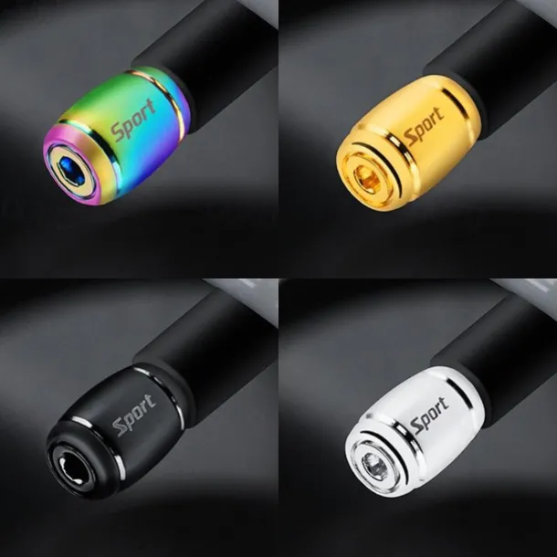 StarFire 4pcs Anti-Theft Tire Valve Caps - Sport Style Zinc Alloy Valve Stem Covers, Dust Proof and Decorative for Wheels