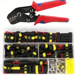 StarFire 352pcs HID Waterproof Connectors 1/2/3/4Pin 26sets Car Electrical Electric Wire Connector Plug Truck Harness Way Car Sealed Waterproof Electrical Wire