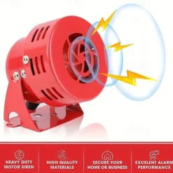 StarFire 1pcs MS-190 Motor Alarm Horn Wind Screw Electric Air Defense Alarm High decibel 220V Mine Factory Alarm Horn