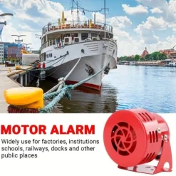 StarFire 1pcs MS-190 Motor Alarm Horn Wind Screw Electric Air Defense Alarm High decibel 220V Mine Factory Alarm Horn