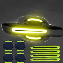 StarFire 4pcs/8pcs Universal Door Handle Sticker 3D Carbon Fiber Car Door Handle Paint Scratch Protector Sticker Stonego Auto Door Handle Scratch Cover