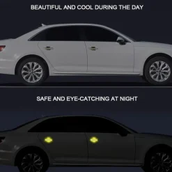 StarFire 4pcs/8pcs Universal Door Handle Sticker 3D Carbon Fiber Car Door Handle Paint Scratch Protector Sticker Stonego Auto Door Handle Scratch Cover