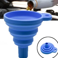 StarFire Portable Collapsible Car Silicone Funnel Long Neck Funnel Silicone Folding Funnel Small Funnel