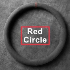 StarFire Suede Cover for All Seasons Steering Wheel Cover Ultra-thin Non-slip Round Breathable Auto Steering Wheel Cover