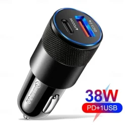 StarFire 38W USB Car Charger Quick Charge 3.0 Type-C Fast Charging Phone Adapter For IPhone 14 13 12 11 Pro Max For Redmi/Huawei/Samsung