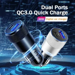 StarFire 38W USB Car Charger Quick Charge 3.0 Type-C Fast Charging Phone Adapter For IPhone 14 13 12 11 Pro Max For Redmi/Huawei/Samsung