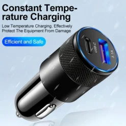 StarFire 38W USB Car Charger Quick Charge 3.0 Type-C Fast Charging Phone Adapter For IPhone 14 13 12 11 Pro Max For Redmi/Huawei/Samsung