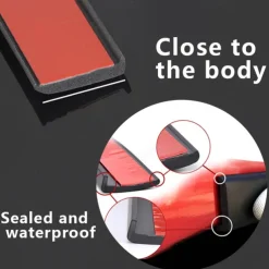 StarFire Wheel Arch Covers Extensions Universal Rubber Fender Flares Lip Wheel-arch Trim Fender Eyebrow Protector Scratch Proof Rubber