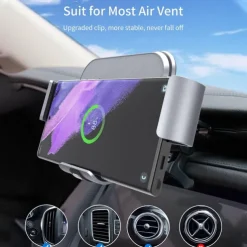 StarFire Wireless Car Charger For Galaxy Z Fold 4 3 2 iPhone Samsung W22 W21 Foldable Phone Holder Dual Coil Car Chargers Fast Charging