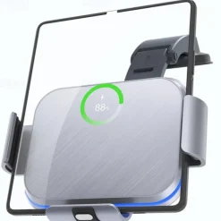 StarFire Wireless Car Charger For Galaxy Z Fold 4 3 2 iPhone Samsung W22 W21 Foldable Phone Holder Dual Coil Car Chargers Fast Charging