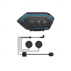 StarFire X6 Helmet Headset Motorbike Interphone Motorcycle BT-compatible Intercom Stereo Headset For Cell Phone