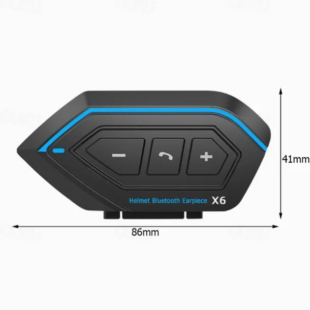 StarFire X6 Helmet Headset Motorbike Interphone Motorcycle BT-compatible Intercom Stereo Headset For Cell Phone
