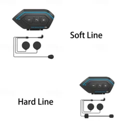 StarFire X6 Helmet Headset Motorbike Interphone Motorcycle BT-compatible Intercom Stereo Headset For Cell Phone