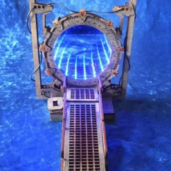 Stargate Bookends Ornaments Table Lamps Gifts LED Lighted Portal Bookends Two-Way Galaxy Door