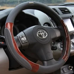 Steering Wheel Covers Rubber 38cm Black / Beige / Gray For universal