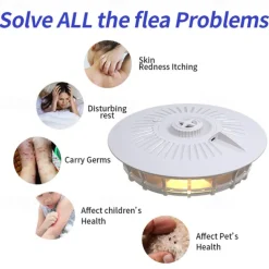 Sticky Dome Flea Trap – Adjustable Bedbug and Moth Catcher Lamp, Multifunctional Pest Trap for Home