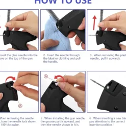 Stitchy Quick Clothing Fixer,Fine Tagging Gun Kit for Clothing Fixer Mini Stitch Gun for Clothes Speedy Sticky Sewing Quilting Hemming Tag Gun