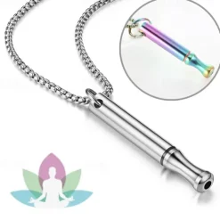 Stop Smoking Necklace Anxiety Whistle Necklace Breathing Necklace Stop Smoking Stress Relief Mindful Necklace Meditation Necklace