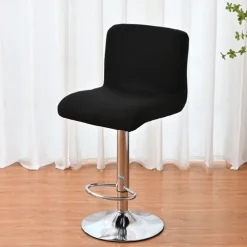 Stretch Bar Stool Cover Pub Counter Stool Chair Slipcover Square Swivel Barstool Chair Cover for Dining Room Cafe Seat Cover Protectors Non Slip with Elastic Bottom