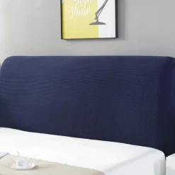 Stretch Bed Headboard Cover,Grey Green Elastic Jacquard Headboard Slipcover, Dustproof Bed Head Cover for Bedroom
