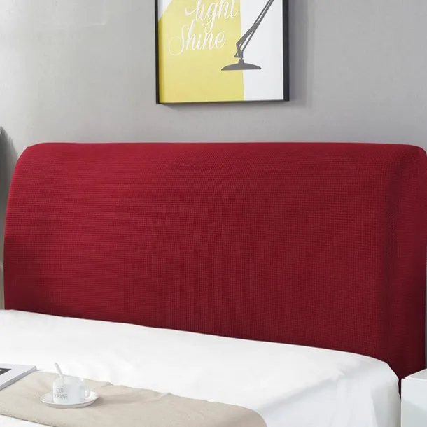 Stretch Bed Headboard Cover,Grey Green Elastic Jacquard Headboard Slipcover, Dustproof Bed Head Cover for Bedroom